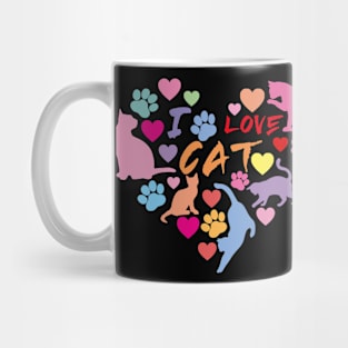 Cat Love: Cat Miaw and Cute Cat Design Mug